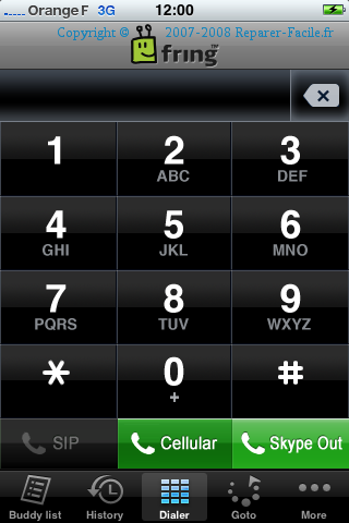 Dialer Fring