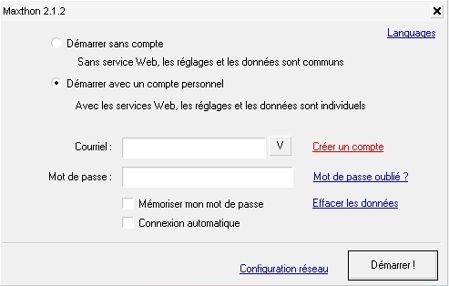 installation maxthon